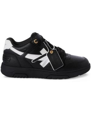 Off-White c/o Virgil Abloh Out Of Office Leather Trainers - Black