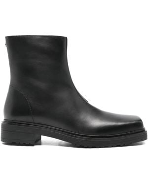 Patrizia Pepe Leather Ankle Boots - Black