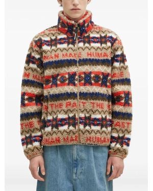 Human Made Patterned Fleece Jacket - Red