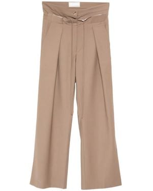 Litkovskaya Pleated Trousers - Natural