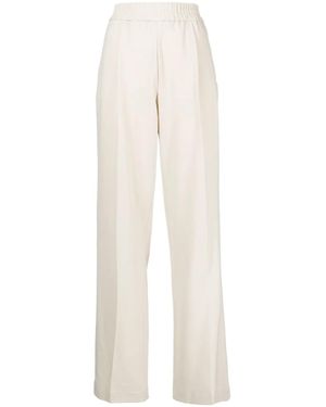 Helmut Lang Weite Hose Mit Paspeln - Weiß
