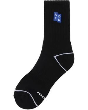 Adererror Logo-Detail Socks - Black