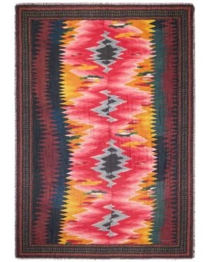 Pierre Louis Mascia Euclidex Ikat-Print Scarf - Pink
