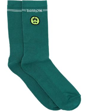 Barrow Logo-Print Graphic Socks - Green
