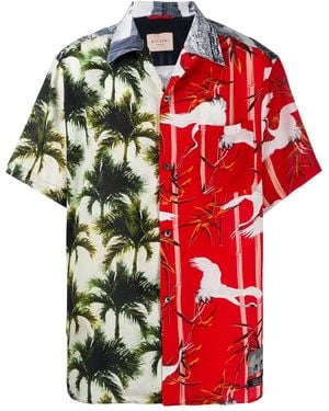 Buscemi Hemd Mit Palmen-Print - Rot