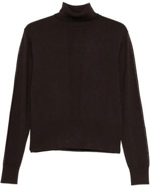 Patrizia Pepe Pullover mit Rollkragen - Schwarz