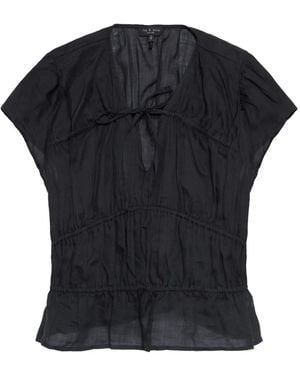 Rag & Bone Top Con Punto Smock - Nero
