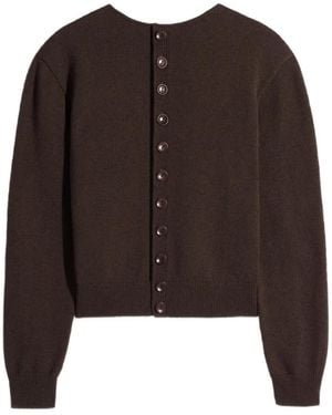 Lemaire Buttoned Cardigan - Brown
