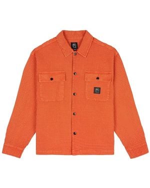 Brain Dead Sobrecamisa de punto gofrado - Naranja