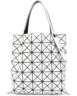 Issey Miyake Geometric Panel Tote Bag - White