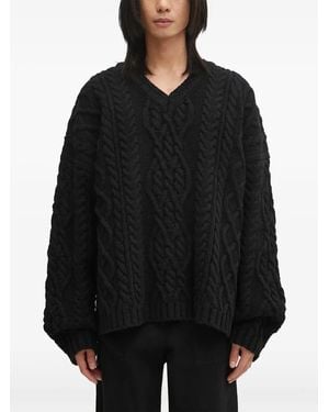 Vetements V-Neck Sweater - Black