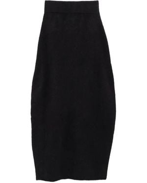 Lauren Manoogian High-Waisted Knitted Maxi Skirt - Black