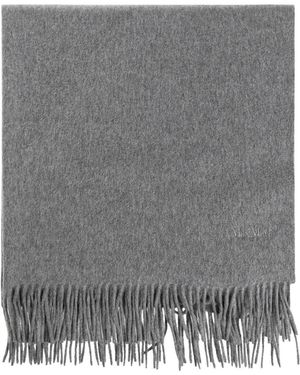 Max Mara Baci Fringed Scarf - Grey