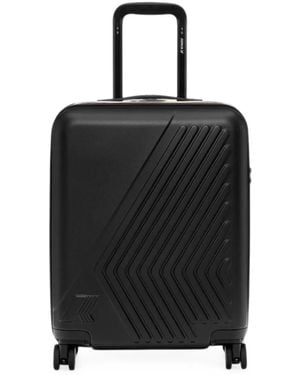 K-Way Eudoxie Logo-Embossed Suitcases - Black