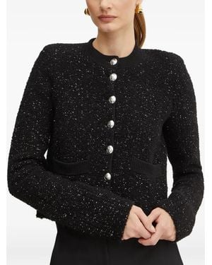 Patrizia Pepe Button Pocket Top - Black