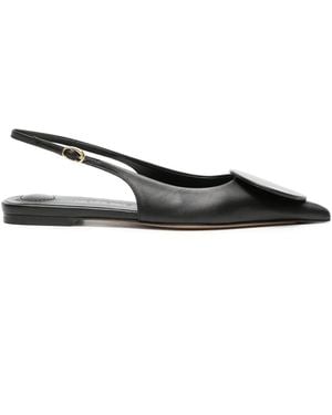 Jacquemus Les Classiquesコレクション Les Slingbacks Duelo Plates フラットシューズ - ブラック