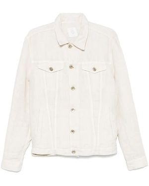 Eleventy Linen Jacket - White