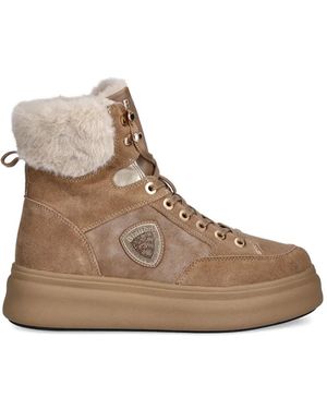 Blauer Emery Lace-Up Ankle Boots - Brown
