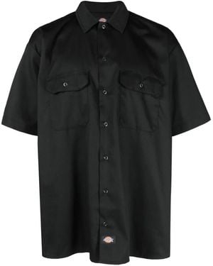 Dickies Logo-Patch Short-Sleeved Shirt - Black