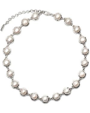 Veert The Pearl Circle Necklace - White