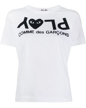 COMME DES GARÇONS PLAY Logo Cotton T-shirt - White