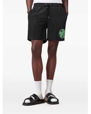 AllSaints Distortion Swim Shorts - Black