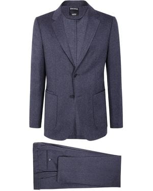 ZEGNA Two-button wool suit - Blau