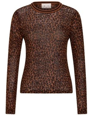 The Upside Ludlow Leopard-Print Top - Brown