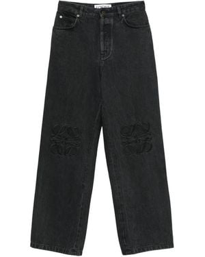 Loewe Anagram Loose-Fit Jeans - White