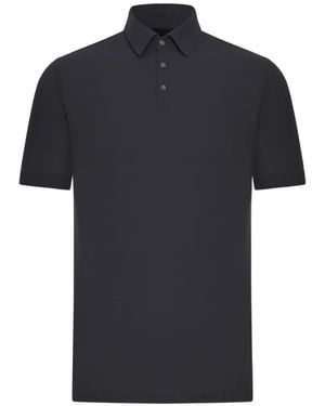 Zanone Slim-Fit Polo Shirt - Black