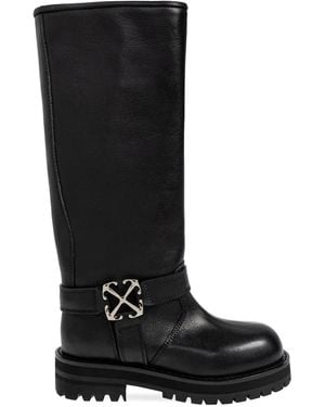 Off-White c/o Virgil Abloh Stiefel mit runder Kappe - Schwarz