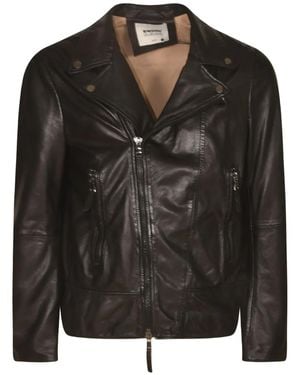 S.W.O.R.D Bikerjacke mit Reißverschluss - Schwarz