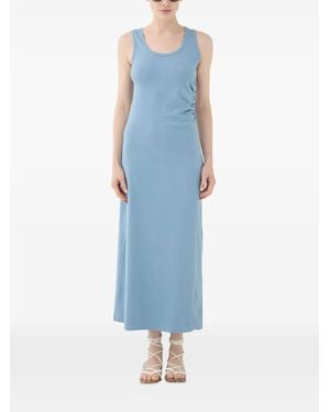 ELEH Midikleid Mit U-Ausschnitt - Blau