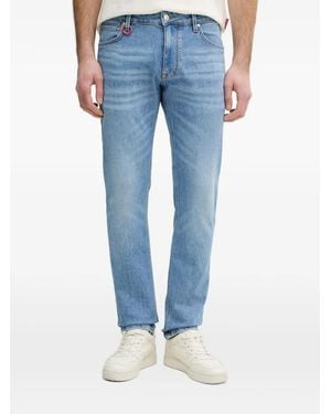 Joop! Logo-Patch Straight-Leg Jeans - Blue