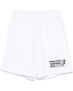 Sporty & Rich Usa Wellness Club Gym Short - White