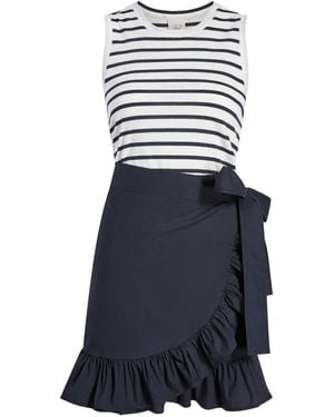 Cinq À Sept Stripe Mahlia Dress - Blue