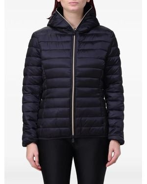 Save The Duck Alexis Quilted Hooded Jacket - Blue