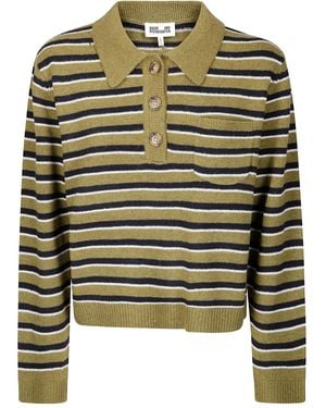Baum und Pferdgarten Cori Striped Polo Shirt - Green
