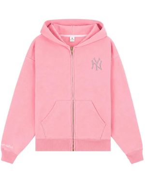 Sporty & Rich Yankees Krystal Hoodie - Pink