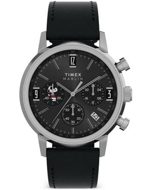Timex X Peanuts Marlin Chronograph Joe Cool 40Mm Watch - Black