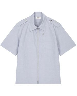 Studio Tomboy X Zip-Fastening Shirt - Blue