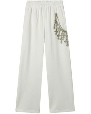 we11done Embellishment Pants - White