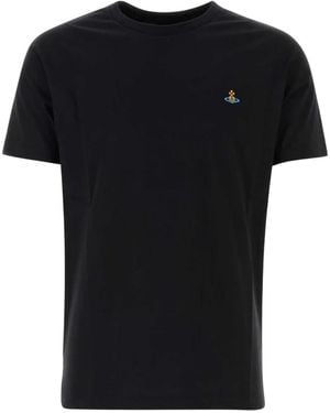 Vivienne Westwood Orb-Embroidered T-Shirt - Black