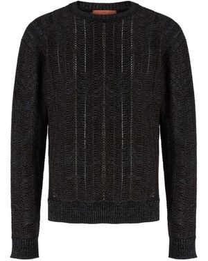 Missoni Chevron-Knit Sweater - Black