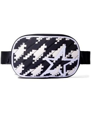 Perfect Moment Houndstooth-Pattern Belt Bag - Blue