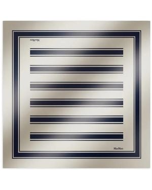 Max Mara Foulard Mxaafa A Righe - Grigio