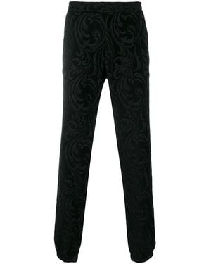 Versace Barocco Texture Trousers - Black