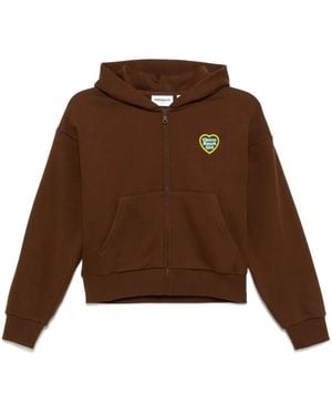 Chocoolate Cropped-Jacke Mit Logo-Stickerei - Braun
