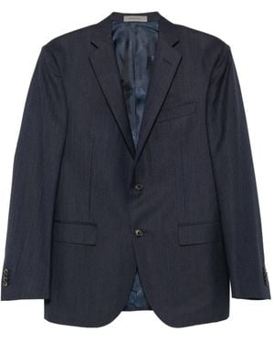Corneliani Wool Single Brested Suit - Blue