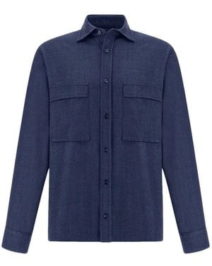 Paul & Shark Pocket Overshirt - Blue